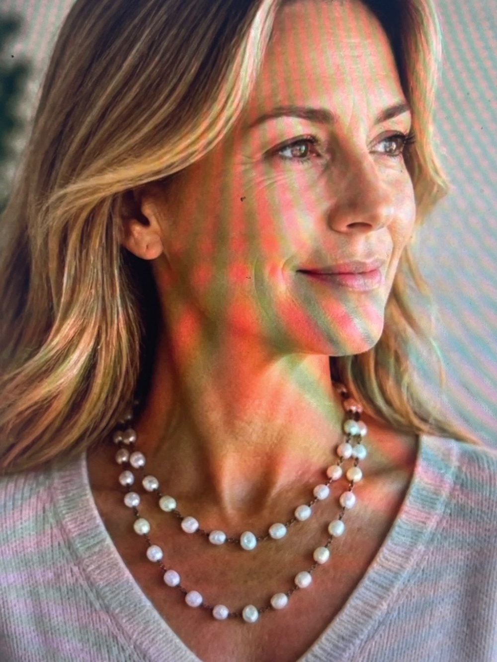 Silpada Long Pearl Station Necklace - "Fresh Catch" N1368 retired - Picture 4 of 5